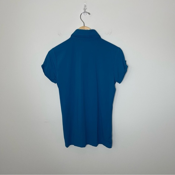 Ariat Ladies Talent Show Blue Polo Shirt equestrian horse - Picture 6 of 10